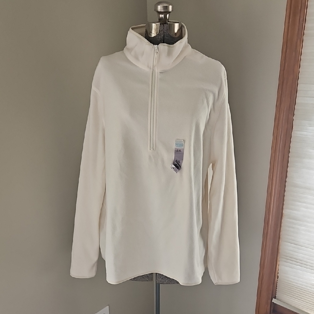 Primark Cream Quarter-Zip Sweatshirt